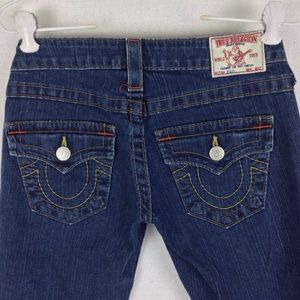 True Religion Women Billy Button Flap Pocket Jeans